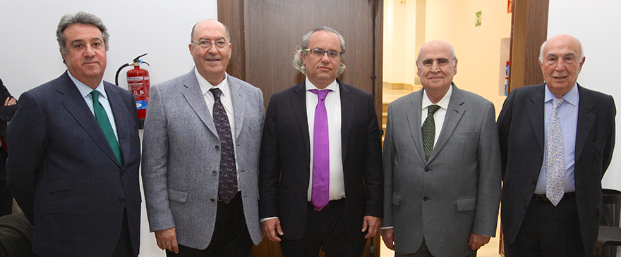 Juan de la Cruz Ferrer, socio director de López Rodó & Cruz Ferrer; Ramón Goya, de Centro de Análisis Sanitarios; Carlos Gallinal; Enrique Granda, y Santiago Martínez del Olmo, también de Centro de Análisis Sanitarios.