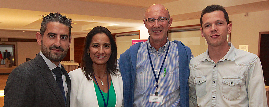 Ricardo Bocos y Yolanda Dorado, ambos de Novartis; Jesús Hernández, del Hospital de Ávila, y Marco López, del Hospital de Salamanca.