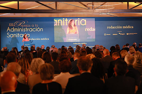 Aspecto de la sala durante los XXI Premios de la Administración Sanitaria .