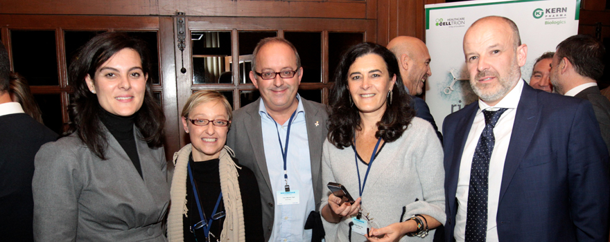 Mercedes Díaz, directora de la Delegación Norte de Air Liqiude; Mercedes Lanza, Ángel Facio, Ana Comesaña, directora de RRHH de la EOXI de Vigo