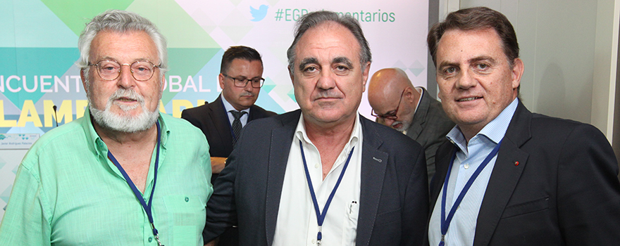 Pedro Manuel Hernández, exsenador del Partido Popular, José Antonio Rubio, comisión de Sanidad y Servicio Social del Senado, y Javier Hidalgo, relaciones iinstitucionales de Grupo Menarini. 