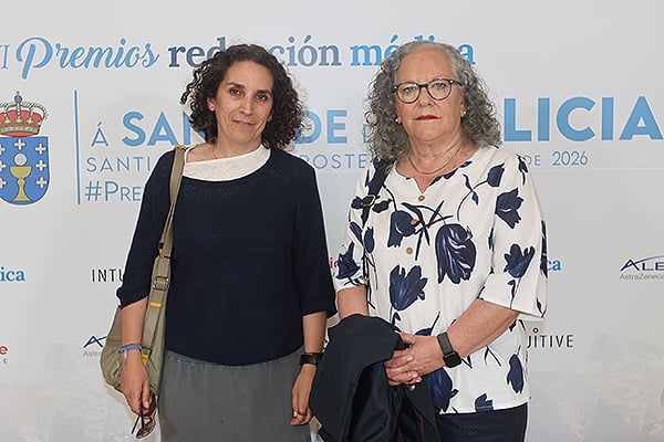 Antia Muruzabal, de la Asociación Apem; y Esther Monterroso, presidenta de la Apem.