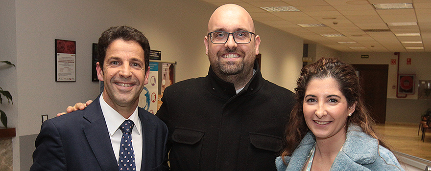 Sergio García, delegado Linde Healtcare Comunidad Valenciana; Abigail Alvarado, Coordinadora centro de gestión clínica Linde Healtcare; Pablo González, clinicar expert y responsable de formación continuada de Linde Healtcare.