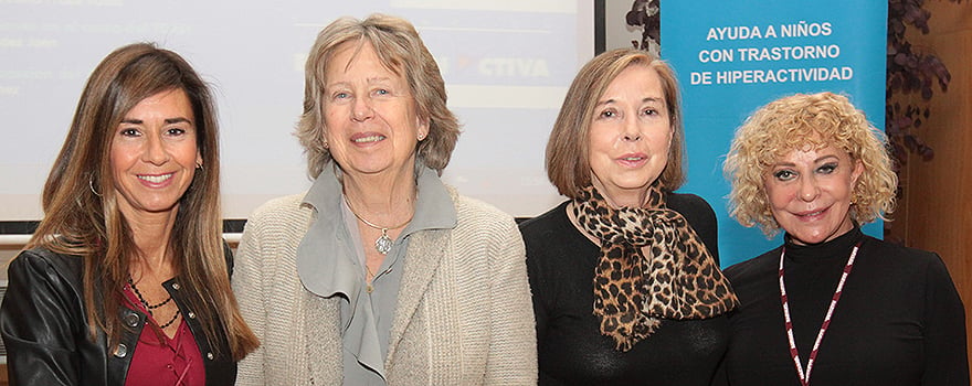 Montse Sánchez, Nora Liechtenstein, presidenta de la Fundación Educación Activa, Fátima Guzmán, directora fundadora de la Fundación Educación Activa y María Elena Frade, presidenta del Proyectodah.