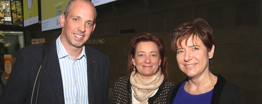 Pablo López, Marta Maislan y Esther Vilas, de Roche. 