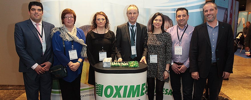 Parte del equipo de Oximesa en el XXIII Congreso de Neumomadrid