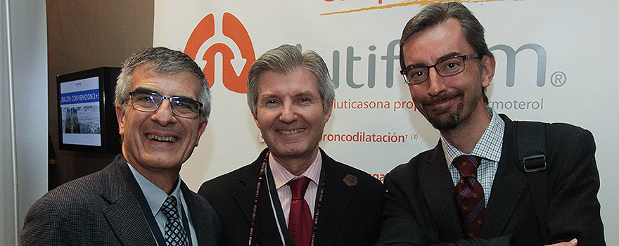 Salvador Díaz Lobato, facultativo especialista de área del Hospital Universitario Ramón y Cajal; Javier García de Leaniz, facultativo especialista de área del Hospital Universitario Ramón y Cajal; y Javier Gaudó, médico adjunto a la Unidad de Patología Intersticial del Hospital Universitario Ramón y Cajal