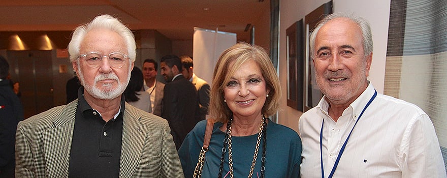 Luis Callol, profesor de la Univesidad Complutense de Madrid, y Carmen García Pérez, su pareja, y José Luis Viejo Bañuelos. 