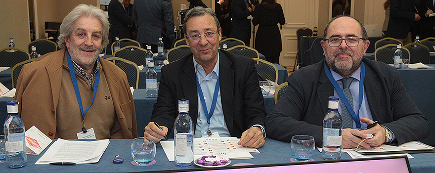 Agustín Álvarez Nogal, director general de Salud Pública de la Consejería de Sanidad de Castilla y León; Mario Mingo y Carlos Moreno.