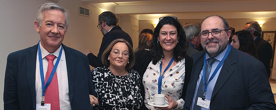 Rafael Bermejo, responsable del Grupo de Programas y Sectorial de Salud de Ciudadanos de Córdoba; Pilar Bartolomé; Encarna Cardo y Carlos Moreno.