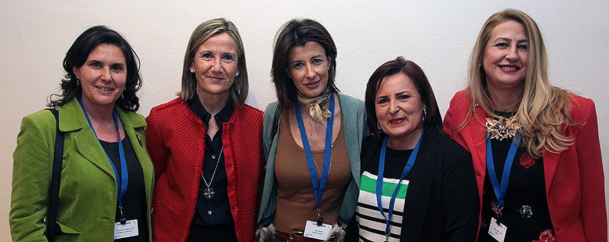 María Felisa Cepeda; Concha Marzo; Laura Garrido, portavoz del PP en Sanidad en el Parlamento del País Vasco; Francisca Rosa Romero e Isabel Cabezas.