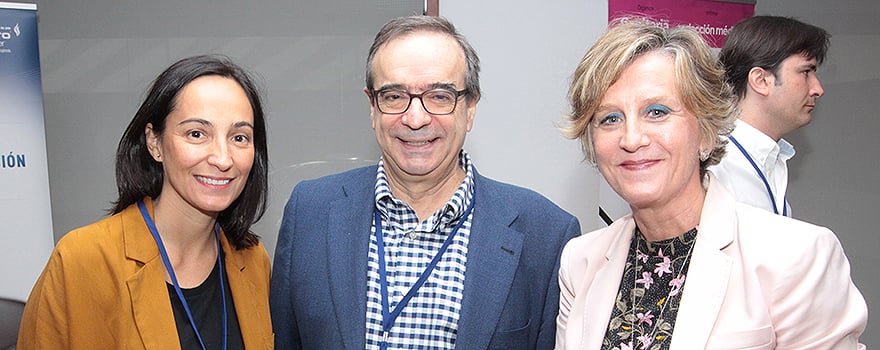 Ana Román, directora de Comunicación de Air Liquide; Germán Peces-Barba y Piedad Navarro, directora de Relaciones Institucionales de Air Liquide.