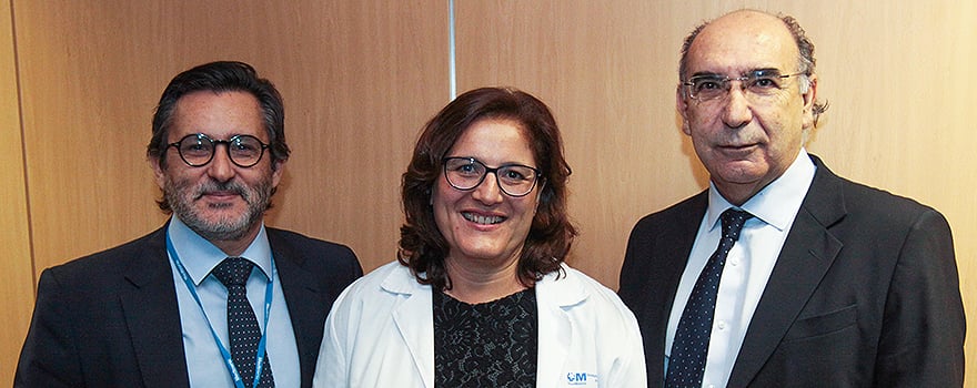 Julio Mayol, Mercedes Álvarez y Alberto Pardo, subdirector general de Calidad Asistencial de la Comunidad de Madrid..