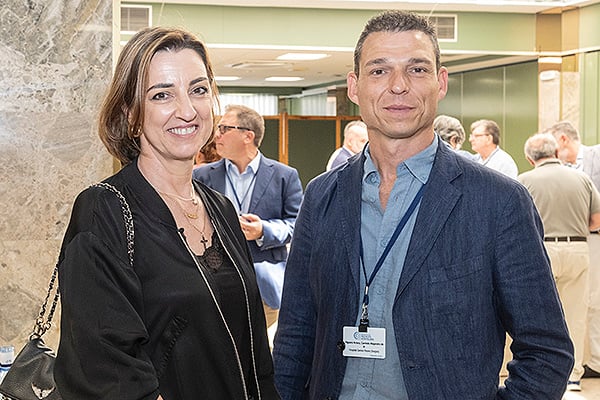 Isabel Gil, jefa de Sección de Patrimonio del Ayuntamiento de Valencia; y Carmelo Alejandro de la Higuera, jefe de Sección de Mantenimiento del Hospital Santos Reyes de Aranda del Duero.