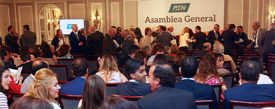 Imagen de la sala durante un momento del acto.