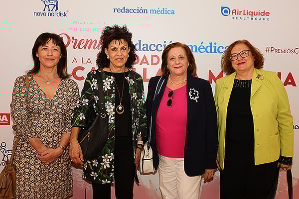 Del Servicio Alergia del Hospital Guadalajara: Arantza Vega, Jefa de Sección; Palma Diestro, enfermera;  Maria del Mar Cacho, técnico auxiliar de Enfermería; Maria Belén Mateo, médico adjunto.