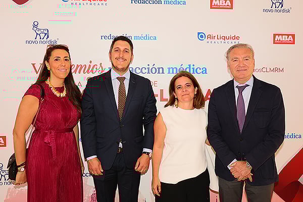De Air Liquide: Maria Malabasquer, responsable de Acceso al Mercado de Air Liquide: Álvaro López, director de Delegación Centro; Rosa Fonseca, directora comercial; y Julio de la Rosa, director de Relaciones Institucionales.