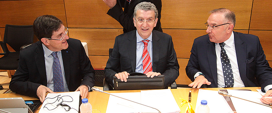 Manuel Villegas, Sebastián Celaya y José Manuel Baltar. 