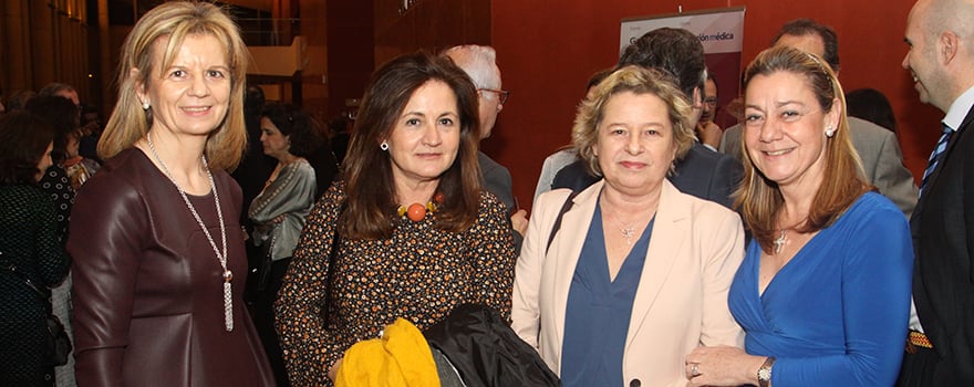 Elvira Velasco, Pilar Hermoso, directora de gestión de Salamanca, Concha Nafría y Ana María González, del CESM de Zamora.