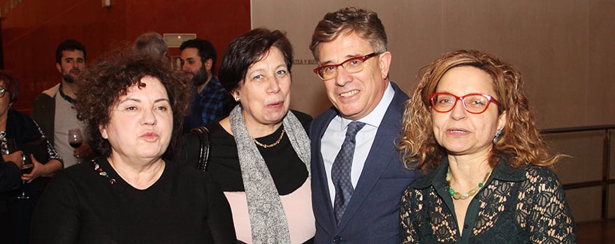 Soledad Sánchez, directora de la Escuela de Enfermería de Zamora, Magdalena Sánchezz, directora del Hospital de Benavente, Rafael López Iglesias y Montserrat Chimeno, subdirectora médica del Complejo Asistencial de Zamora.