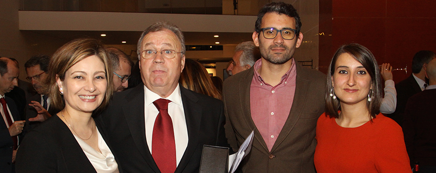 Cristina Granado, de Linde Healthcare, Luis Feijóo, Antonio conde, del Hospital de Zamora y Noelia Sánchez, del Clínico de León.