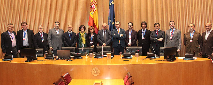 Foto de familia de los ponentes del encuentro de Ciudadanos en 'Claves para el buen gobierno del SNS: registrar, medir, evaluar y reaccionar'.