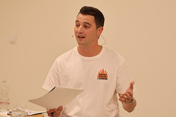 Javier Montes Benítez. Portavoz del Partido Adelante Andalucía en la Comisión de Sanidad, Presidencia y Emergencias del Parlamento de Andalucía.