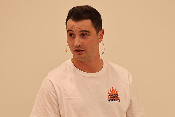 Javier Montes, portavoz del Partido Adelante Andalucía en la Comisión de Sanidad, Presidencia y Emergencias del Parlamento de Andalucía.