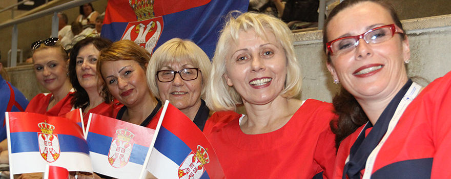 Las enfermeras de Serbia tampoco han querido perderse el CIE 2017.
