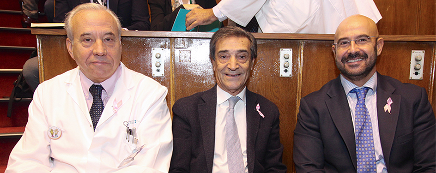 Del equipo de la Fundación Jiménez Díaz estuvieron presentes Javier Guerra Aguirre, director médico; Luis Galón, director de Recursos Humanos y Josu Rodríguez, adjunto al gerente.