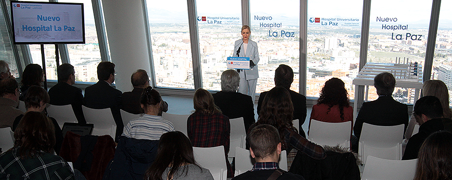 Cristina Cifuentes presenta el proyecto del nuevo Hospital La Paz