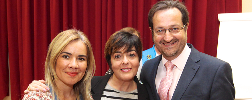 Miriam Rabaneda, directora general de Planificación, Investigación y Formación; María Ángeles Camacho, jefa de gabinete del consejero y Fernando Prados.