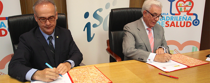  Jesús Fernández Crespo, director general del Instituto de Salud Carlos III y Jesús Sánchez Martos, consejero de Sanidad de la Comunidad de Madrid.