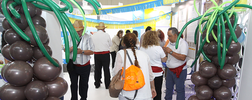 Vista del stand del Consejo Canario de Enfermería.