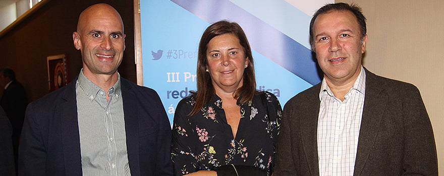 José Flores, María Caamaño, directora de servicio y Manuel Bernárdez, director de Coordinación.