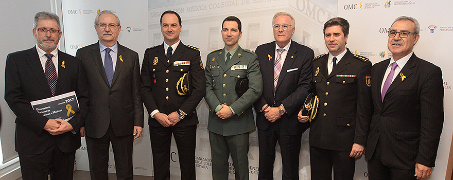 Juan Manuel Garrote; Serafín Romero; Javier Galván, interlocutor policial nacional sanitario de la Policia Nacional; Basilio Sánchez, interlocutor policial nacional sanitario de la Guardia Civil; José Alberto Becerra; Carlos Serra, comisario de la Comisaría de Córdoba; José María Rodríguez Vicente, vicesecretario general de la OMC.