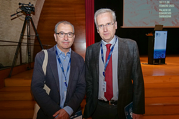 José Luís Seijo, coordinador de Oncología Torácica; y Francisco García Río, presidente de Separ.