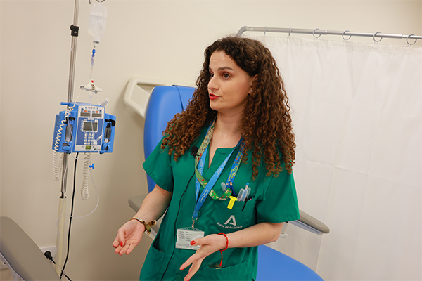 Isabel María Fernández, enfermera de la unidad de ensayos clínicos del Hospital de Jerez