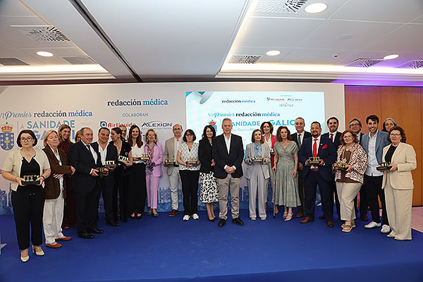 Ganadores del VI Premios Redacción Médica á Sanidade de Galicia.