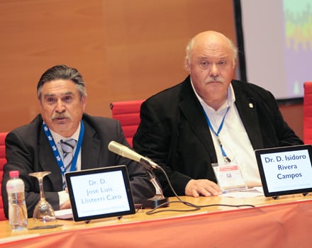 Isidoro Rivera junto a José Luis Llisterri, presidente de Semergen. 