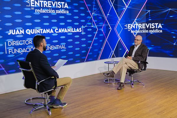 Quintana recuerda algunos de los proyectos más importantes de la Fundación Grünenthal.