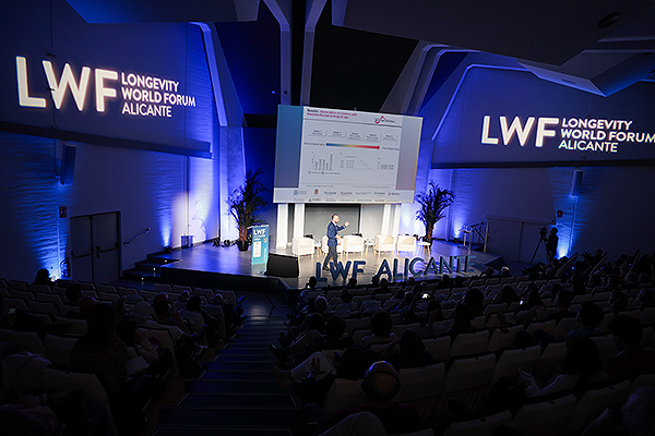 Aspecto de la sala durante la celebración de la tercera edición de Longevity World Forum.