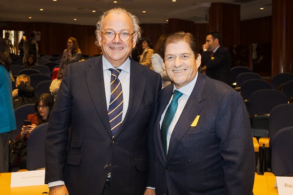 Ángel Luis de la Cuerda, ex presidente de Aeseg; y Raúl Díaz-Varela Bertschinger.