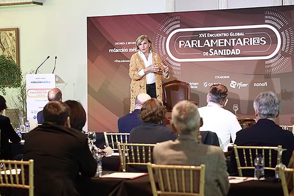 María Neira, durante la conferencia inaugural sobre 
