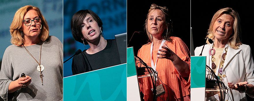 Natividad Comes, Edurne Arenaza, Anna Cruz Oliveras y María Isabel Casado.