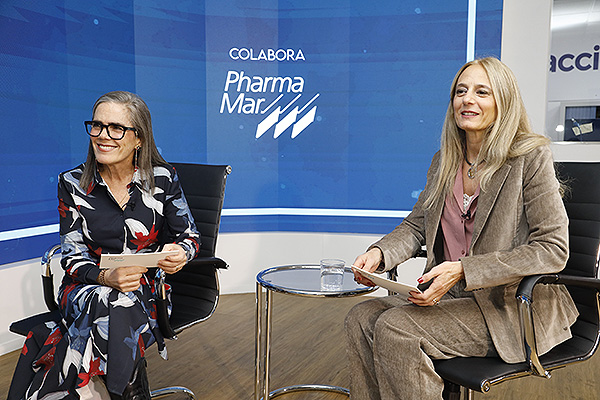 Cristina Álvarez, oncóloga de formación y Medical Manager de PharmaMar y María Lisa Basile, VP Global Commercial Head Oncology de PharmaMar. 