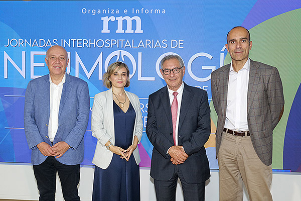 Francisco Javier García, Araceli Abad, Miguel Ángel Andrés, director gerente del Hospital Universitario de Getafe; y Ricardo López.