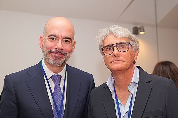 íñigo Cortazar, director general de Recursos Humanos y Transformación del Servicio de Salud de Castilla-La Mancha (Sescam), y Alberto Sansón, director gerente del Área de Atención Integrada de Albacete. 