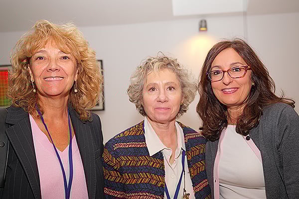 María Andión Goñi; Rosa Fernández Lobato, gerente del Hospital de El Escorial; y María Jesús Pérez, directora de Enfermería del Área Sanitaria de Lugo Amariña y Monforte.