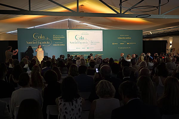 Aspecto de la sala durante los XX Premios a la Administración Sanitaria.